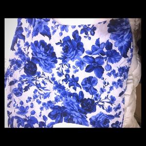 Floral tie neck by Ann Taylor